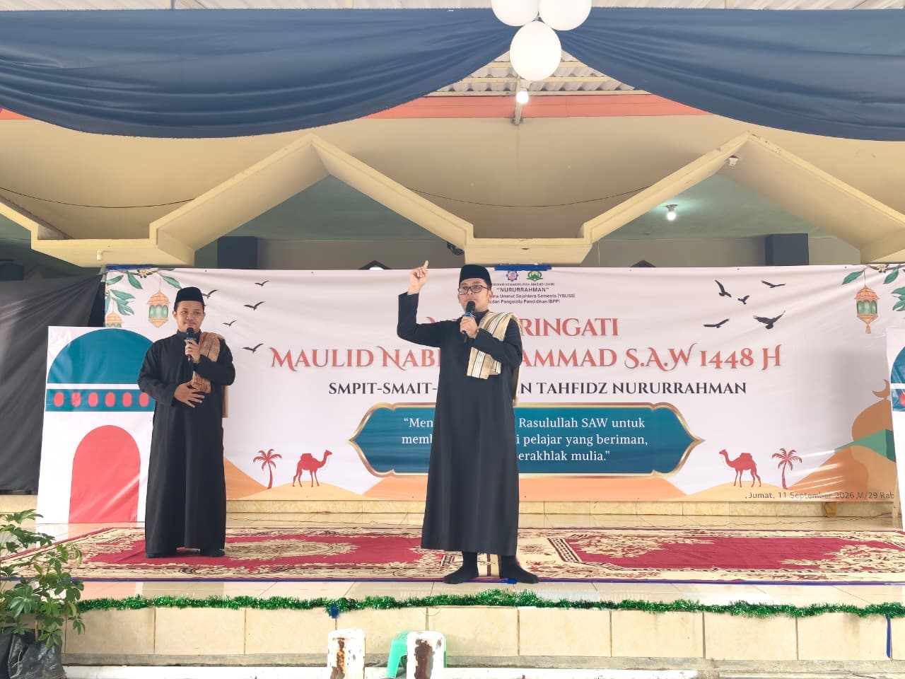 SMPIT Pesantren Nururrahman Memperingati Maulid Nabi Muhammad SAW, 12 Rabiul Awal 1448 H.