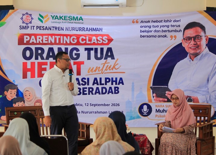 Parenting Class SMP IT Pesantren Nururrahman : “Generasi Alpha Semakin Kompleks, Orang Tua Dituntut Semakin Adaptif”